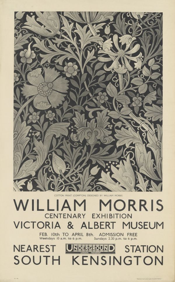 Morris Centenerary Exhibition Poster