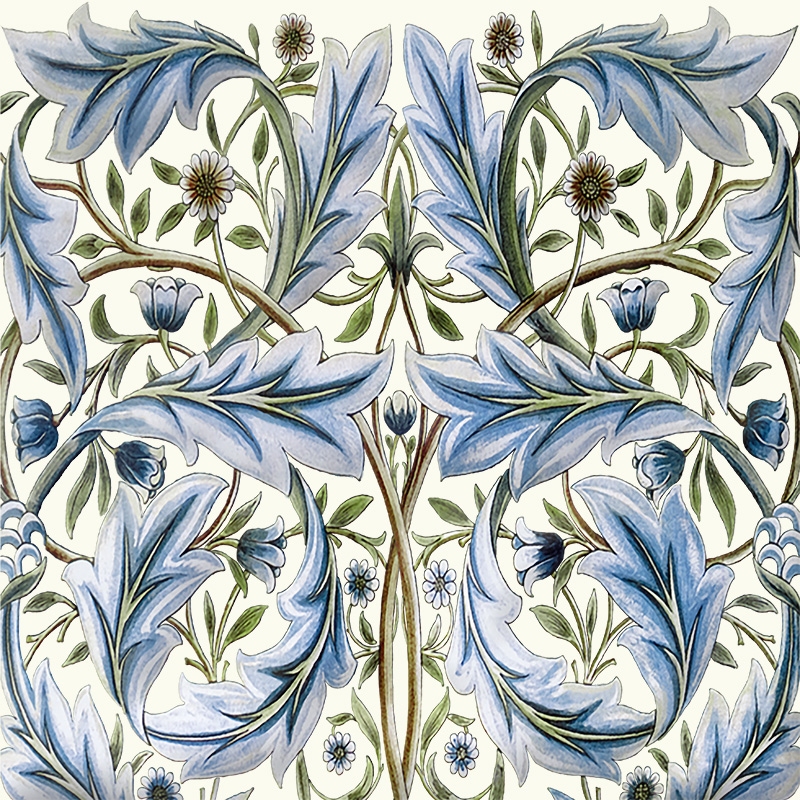 William Morris Membland Acanthus Swirls