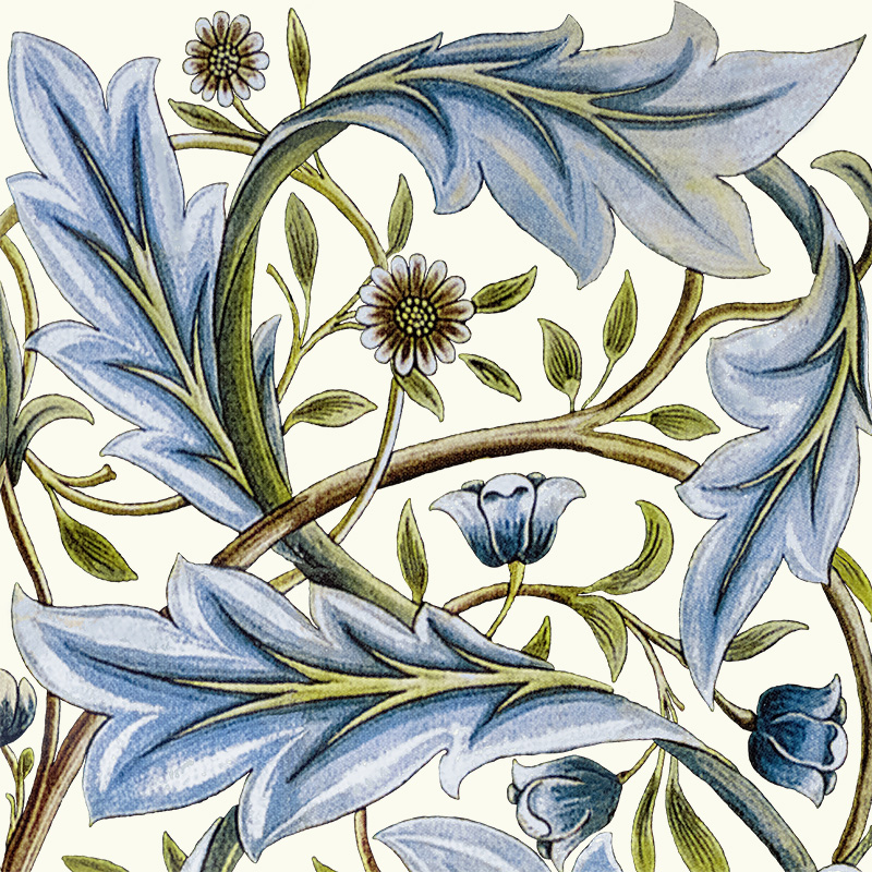 William Morris Membland Acanthus Swirls