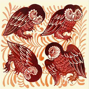 William De Morgan barn owls