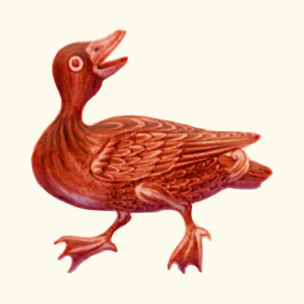 Wightwick red lustre complaining duck