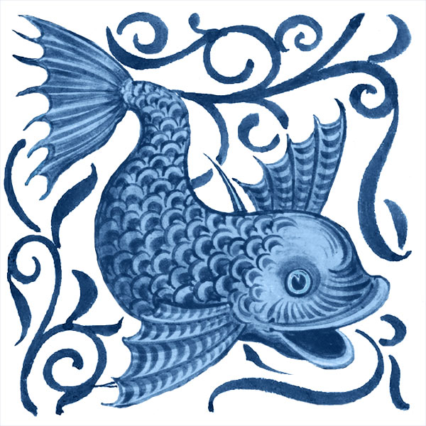 William De Morgan happy dolphin