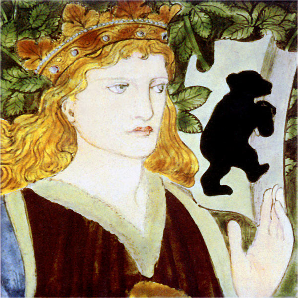 Beauty and the Beast, Edward Burne-Jones, hand-painted by Lucy Faulkner