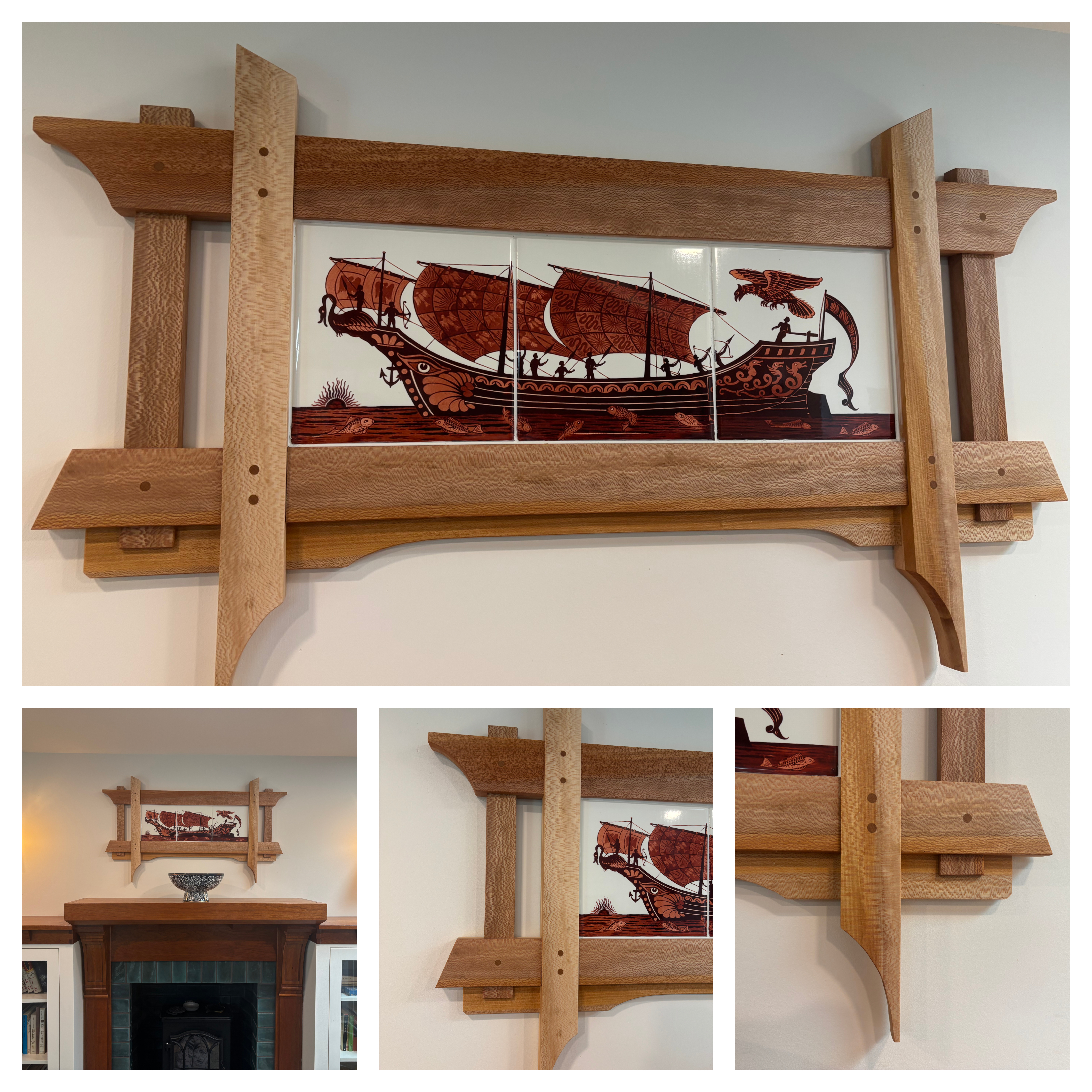 Custo Framing, William De Morgan Ship Triptych, Tim Mladic