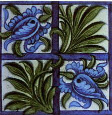 William De Morgan quad tile