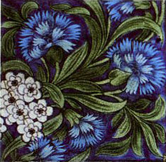 William De Morgan underglaze tile