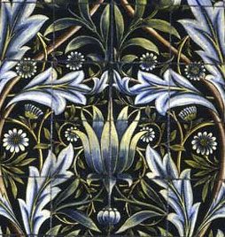 Membland mural detail, William Morris