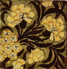 William Morris overglaze tile