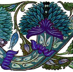 William De Morgan, Blue Peony