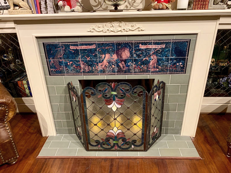 Current Fireplaces tile installation