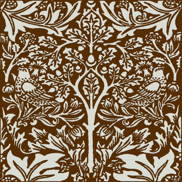 William Morris Brother Rabbit Tile on Earth