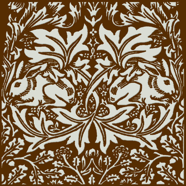 William Morris Brother Rabbit Tile on Earth
