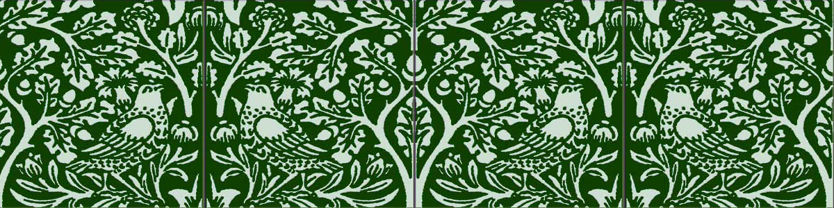 Brother Rabbit Facing Birds Border