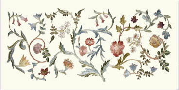 May Morris 'A Garden Piece' small border tile