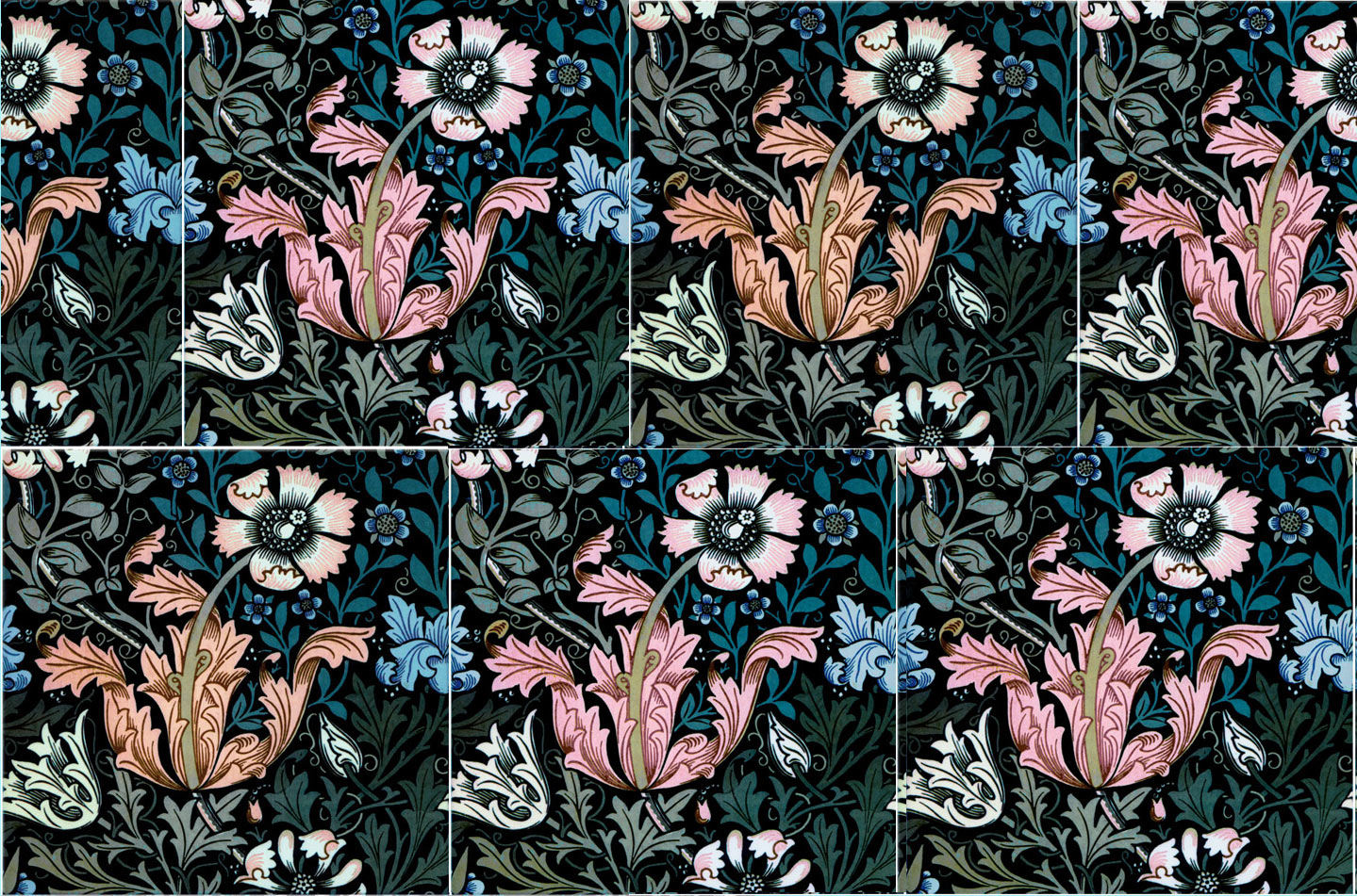 William Morris Compton tiles, Summer Fireworks limited edition tiles
